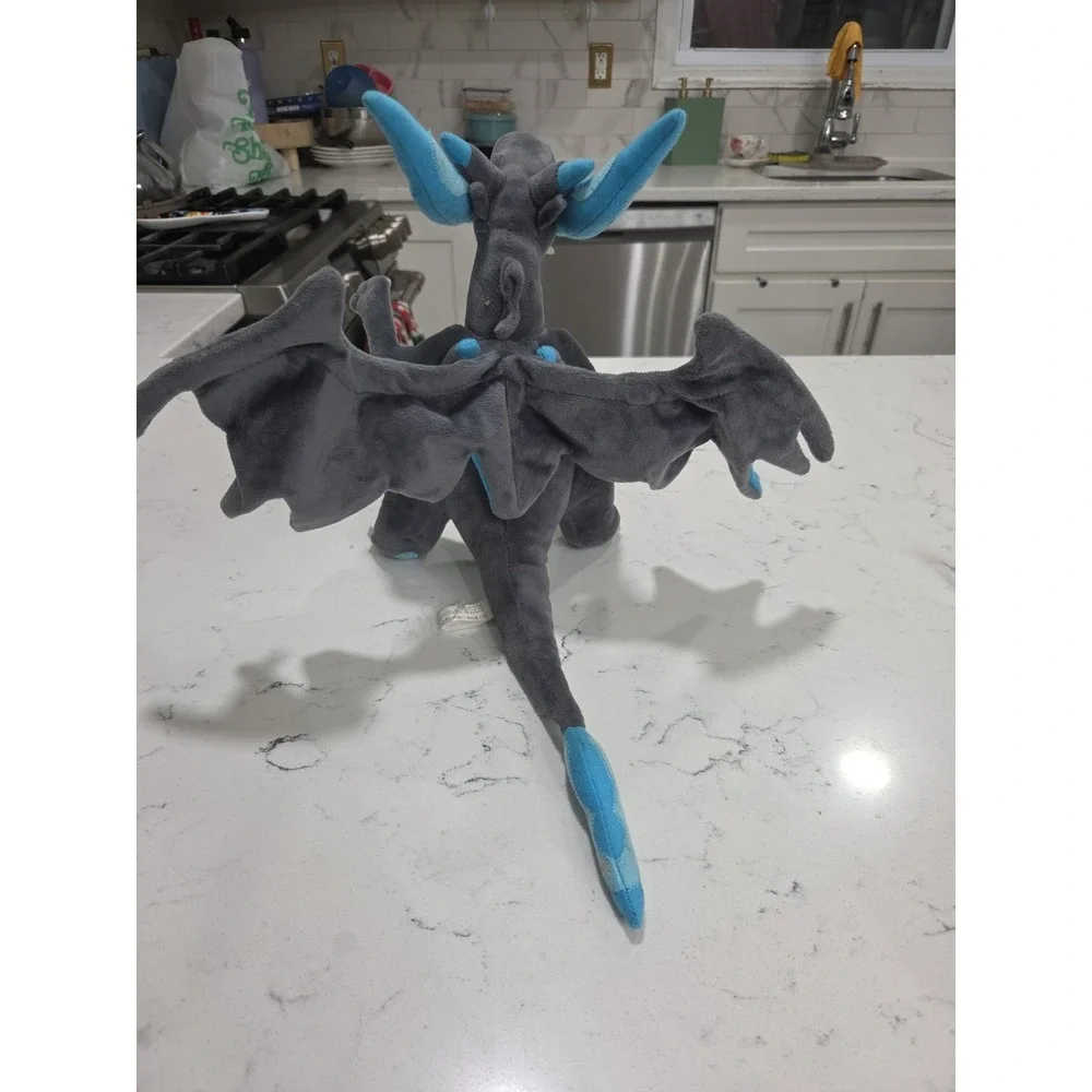 Official Pokemon Center Japan Mega Charizard X Sitting Posable Plush